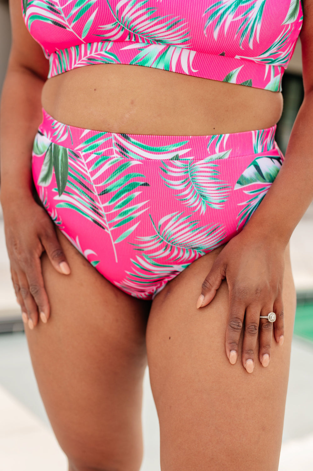 Barbados Tropical Print Swim Bottoms-Swimwear-Inspired by Justeen-Women's Clothing Boutique in Chicago, Illinois