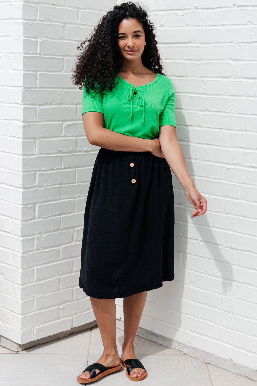 She's a Scholar Mid-Length Skirt-Bottoms-Inspired by Justeen-Women's Clothing Boutique in Chicago, Illinois