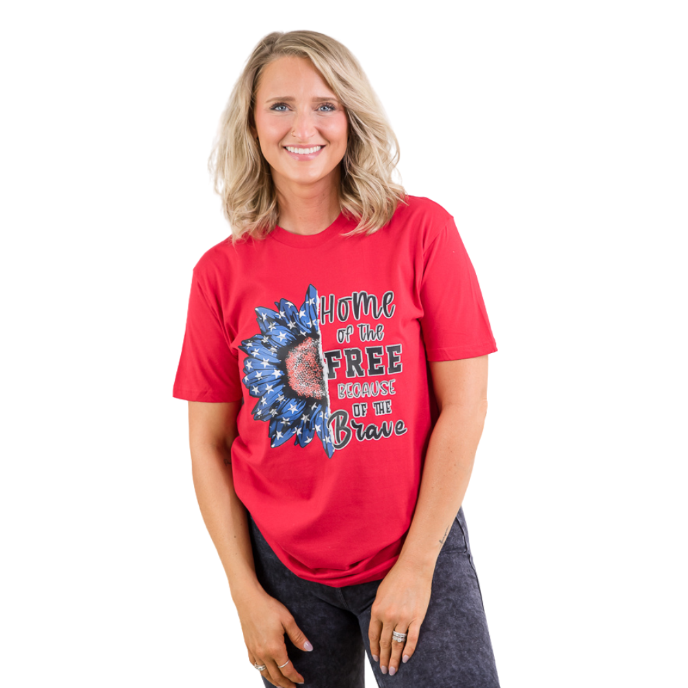 Home of the Free Tee-BT Graphic Tee-Inspired by Justeen-Women's Clothing Boutique