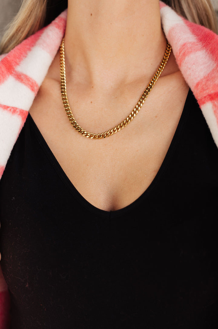 Chain Reaction Gold Plated Choker-Necklaces-Inspired by Justeen-Women's Clothing Boutique in Chicago, Illinois