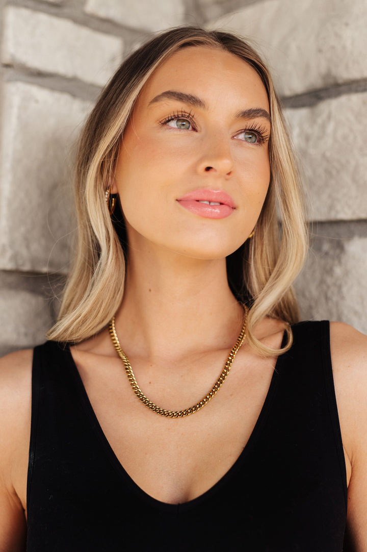 Chain Reaction Gold Plated Choker-Necklaces-Inspired by Justeen-Women's Clothing Boutique