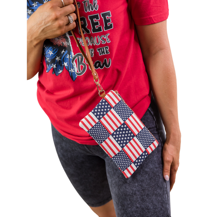 Stars & Stripes Wristlet-Urbanista-Inspired by Justeen-Women's Clothing Boutique