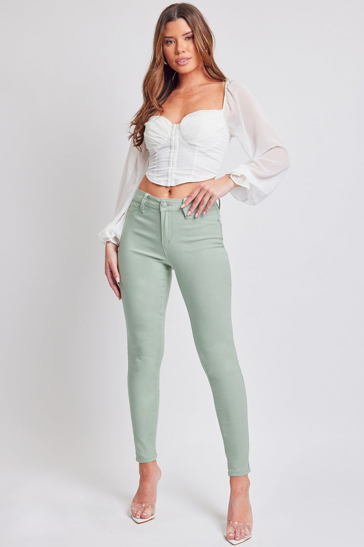 YMI Jeanswear Hyperstretch Mid-Rise Skinny Jeans-Pants-Inspired by Justeen-Women's Clothing Boutique