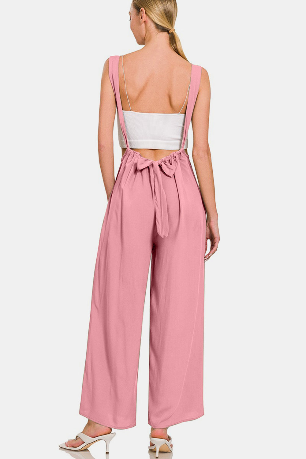 Zenana Pocketed Wide Strap Wide Leg Overalls-Jumpsuits & Rompers-Inspired by Justeen-Women's Clothing Boutique