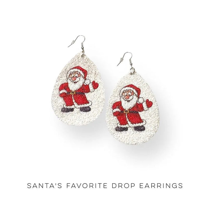 Santa's Favorite Drop Earrings-YFW-Inspired by Justeen-Women's Clothing Boutique