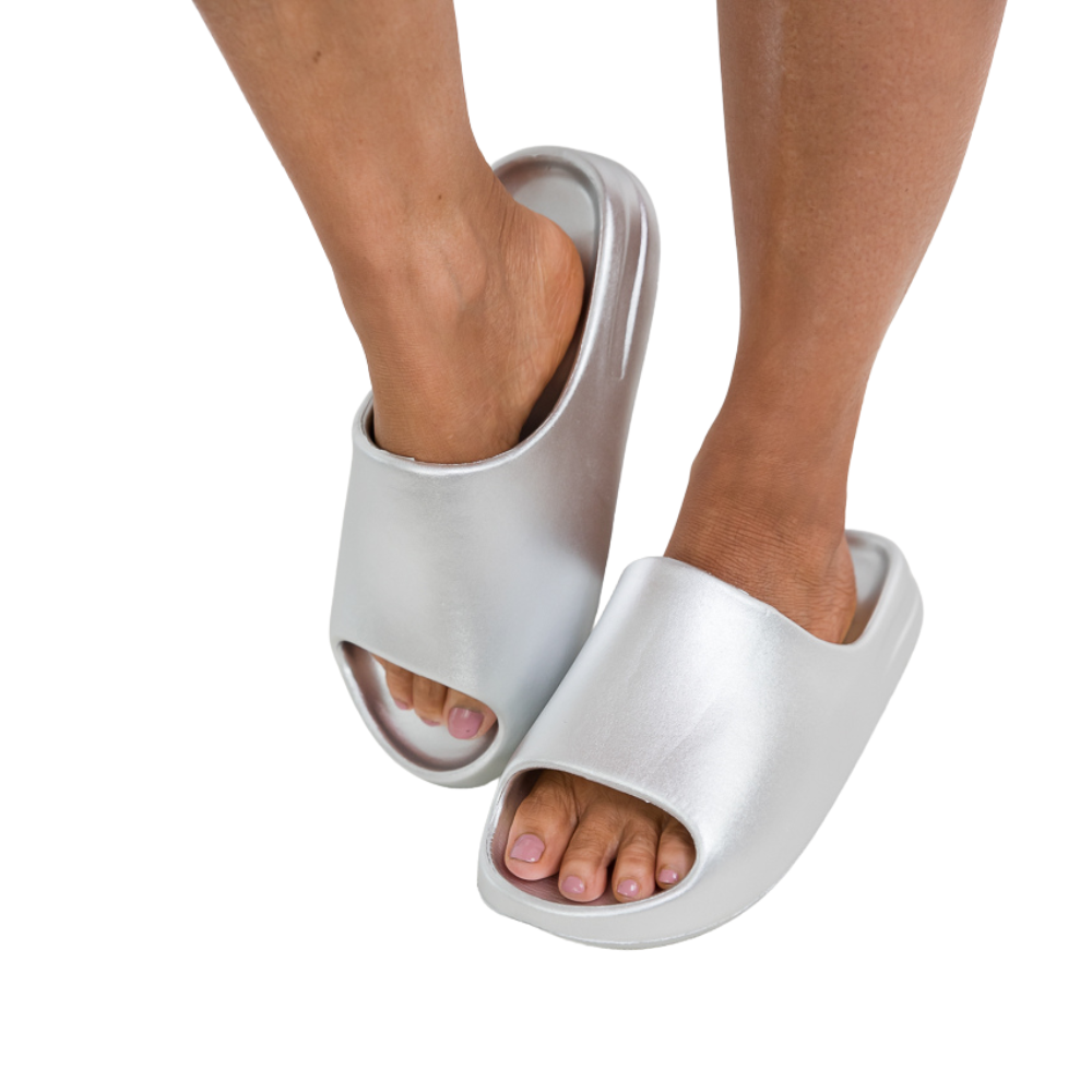 Everyday Sandals in Silver-H2K-Inspired by Justeen-Women's Clothing Boutique