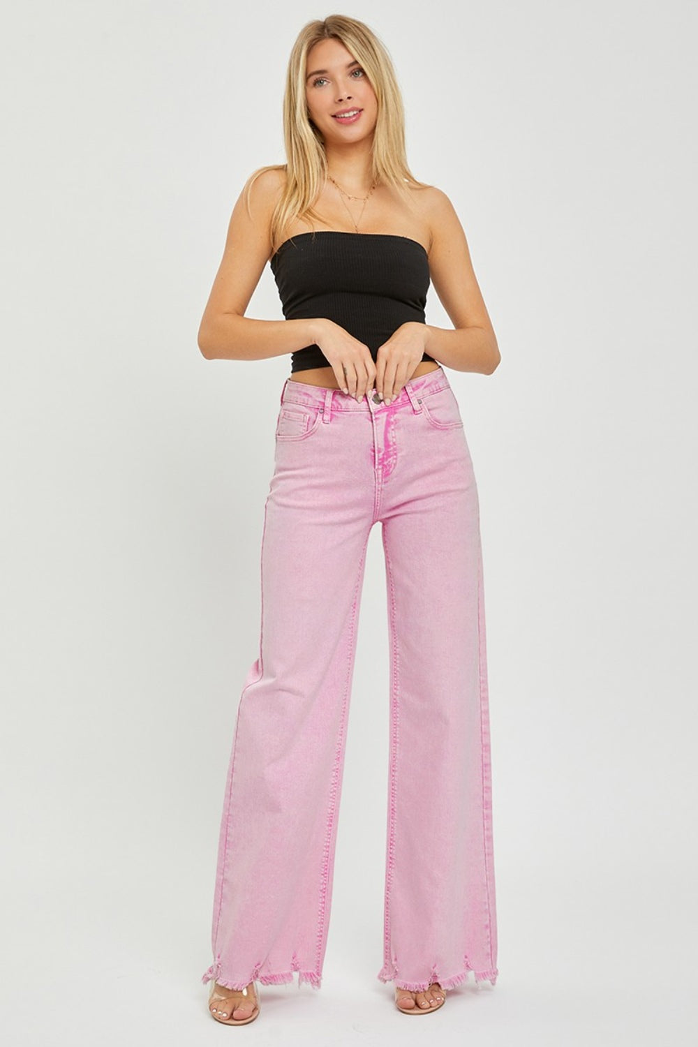 RISEN High Rise Wide Leg Jeans-Denim-Inspired by Justeen-Women's Clothing Boutique in Chicago, Illinois