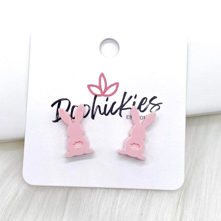 16mm Pastel Bunny Acrylic Studs - Easter Earrings-Earrings-Inspired by Justeen-Women's Clothing Boutique