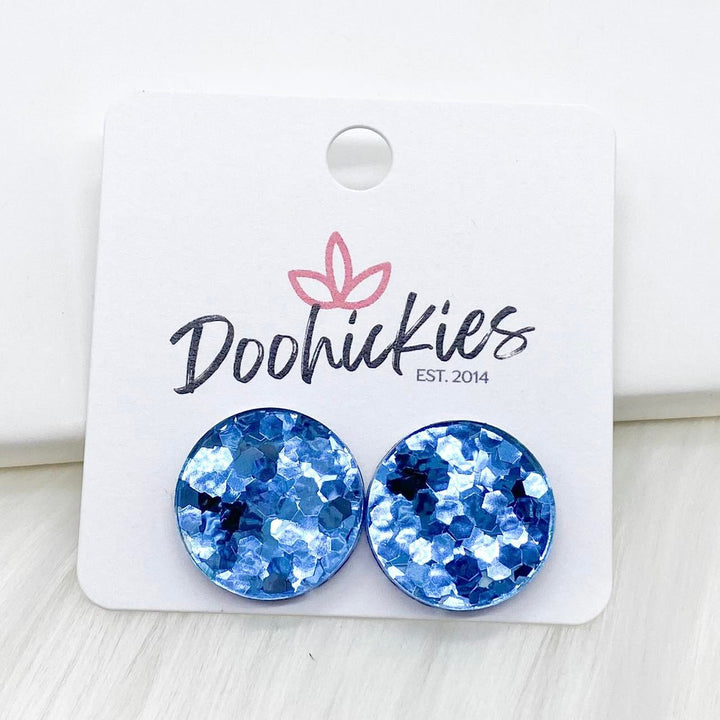 18mm Glitter Drops -Earrings-Earrings-Inspired by Justeen-Women's Clothing Boutique