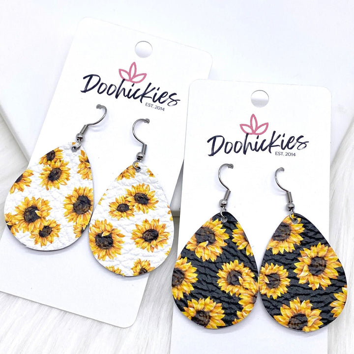 1.5" Sunflower Itty Bitties -Summer Earrings-Earrings-Inspired by Justeen-Women's Clothing Boutique