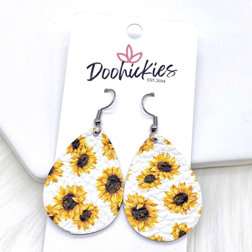 1.5" Sunflower Itty Bitties -Summer Earrings-Earrings-Inspired by Justeen-Women's Clothing Boutique