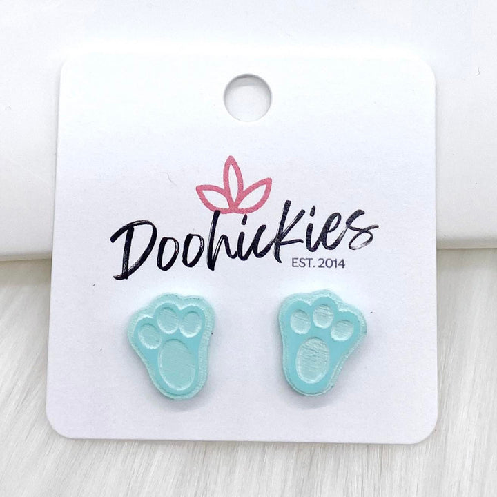 Pastel Bunny Paw Studs - Easter Earrings-Earrings-Inspired by Justeen-Women's Clothing Boutique