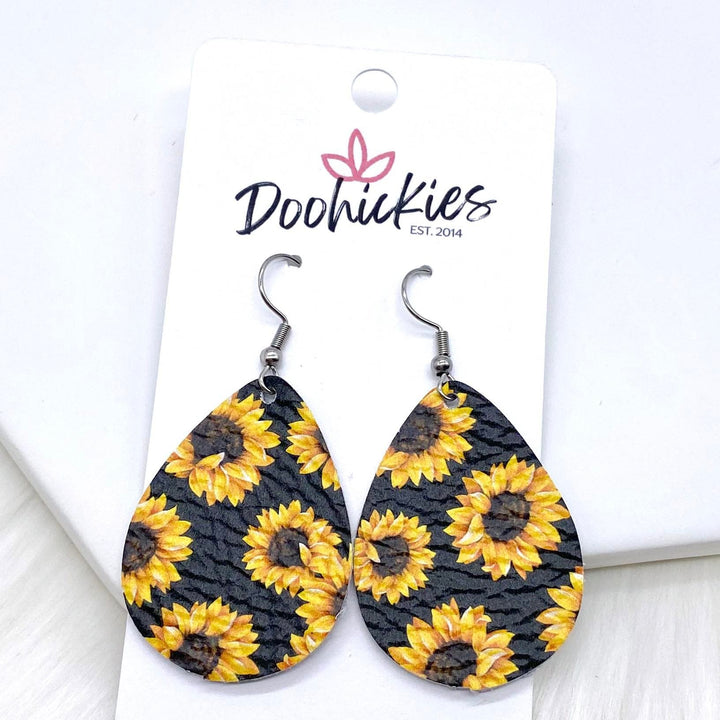 1.5" Sunflower Itty Bitties -Summer Earrings-Earrings-Inspired by Justeen-Women's Clothing Boutique