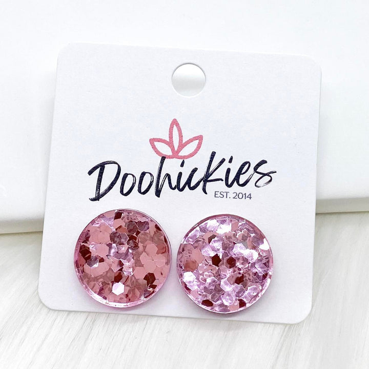 18mm Glitter Drops -Earrings-Earrings-Inspired by Justeen-Women's Clothing Boutique