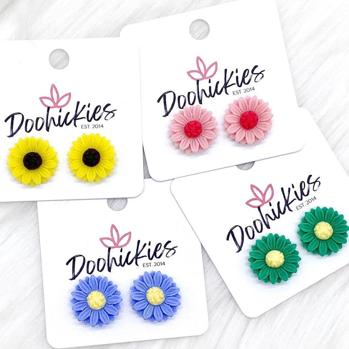 15mm Springtime Flowers-Earrings-Inspired by Justeen-Women's Clothing Boutique