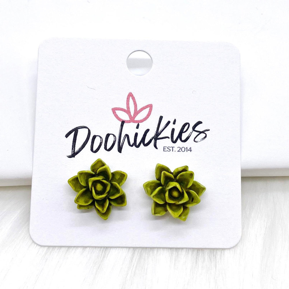 13mm Succulent Singles -Earrings-Earrings-Inspired by Justeen-Women's Clothing Boutique