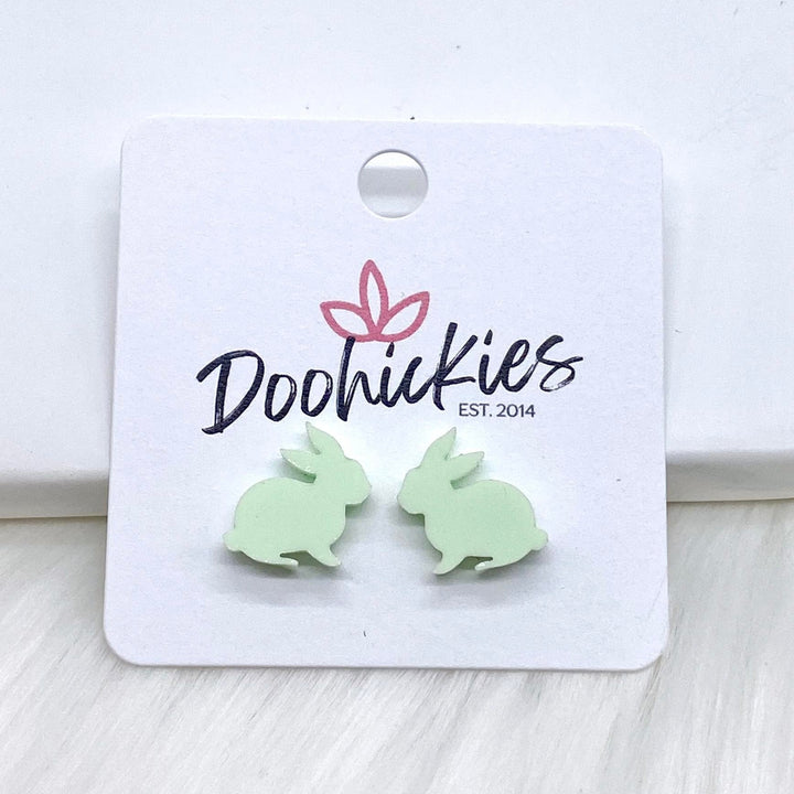 15mm Pastel Bunny Rabbit Studs - Easter Earrings-Earrings-Inspired by Justeen-Women's Clothing Boutique