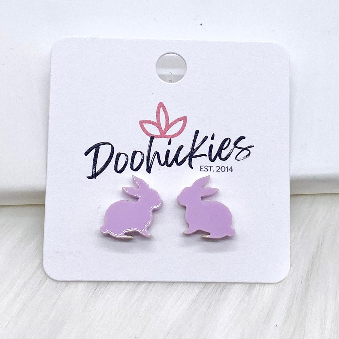 15mm Pastel Rabbits -Easter Earrings-Earrings-Inspired by Justeen-Women's Clothing Boutique