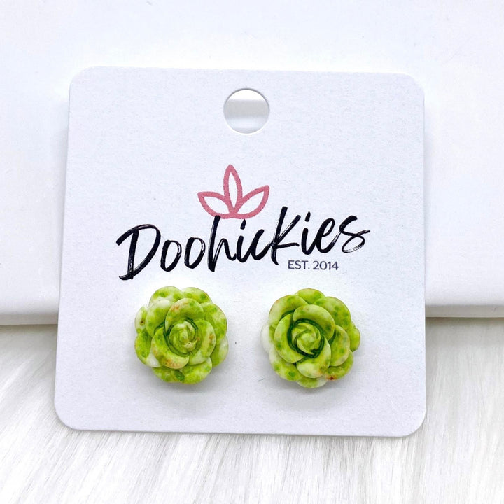 14mm Rose Singles -Earrings-Earrings-Inspired by Justeen-Women's Clothing Boutique