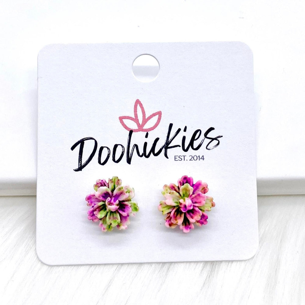 11mm Flower Singles -Earrings-Earrings-Inspired by Justeen-Women's Clothing Boutique