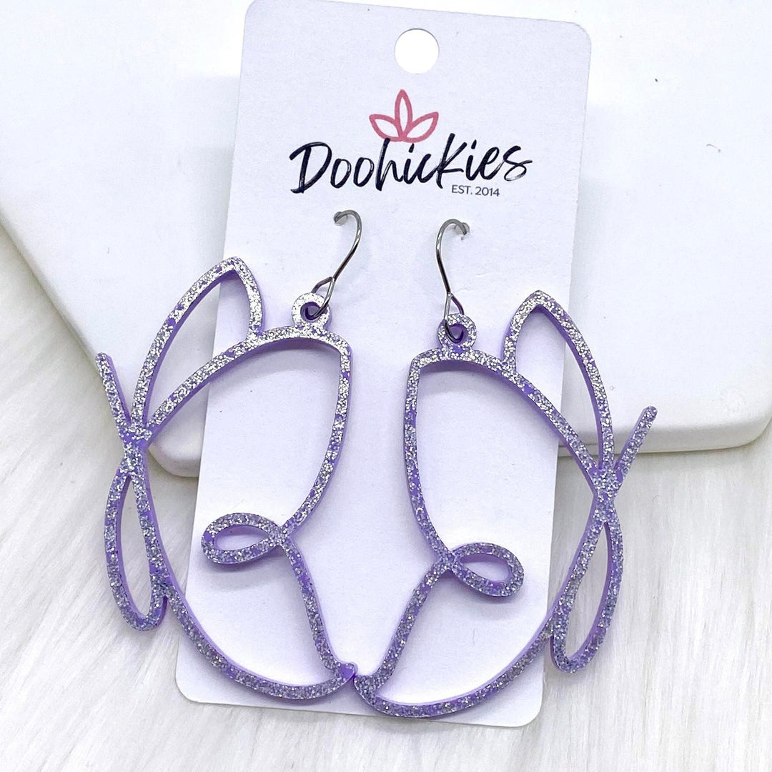 2.5" Butterfly Acrylics -Earrings-Earrings-Inspired by Justeen-Women's Clothing Boutique