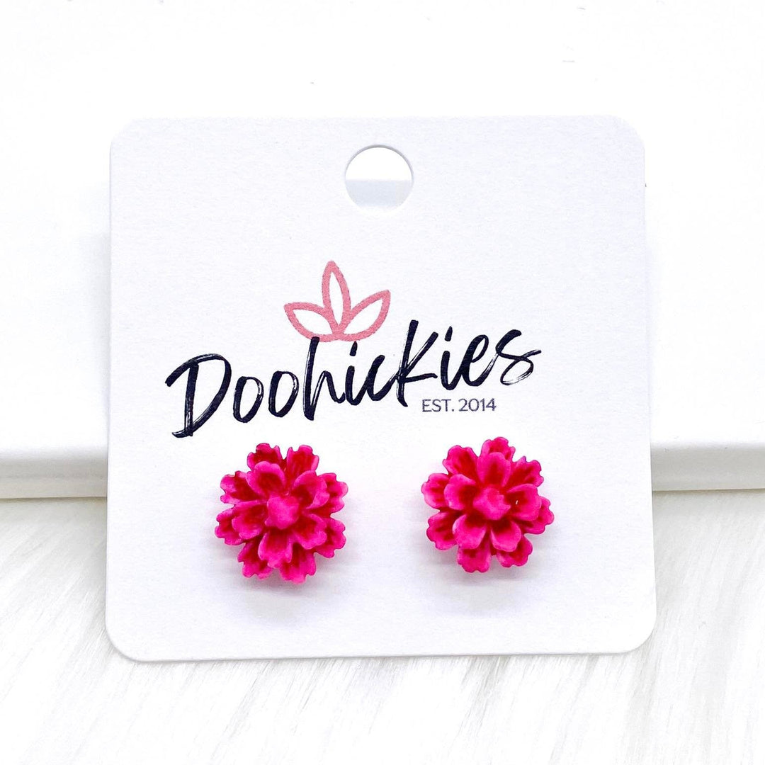 11mm Flower Singles -Earrings-Earrings-Inspired by Justeen-Women's Clothing Boutique