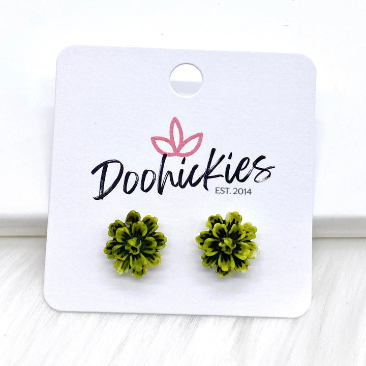 11mm Flower Singles -Earrings-Earrings-Inspired by Justeen-Women's Clothing Boutique