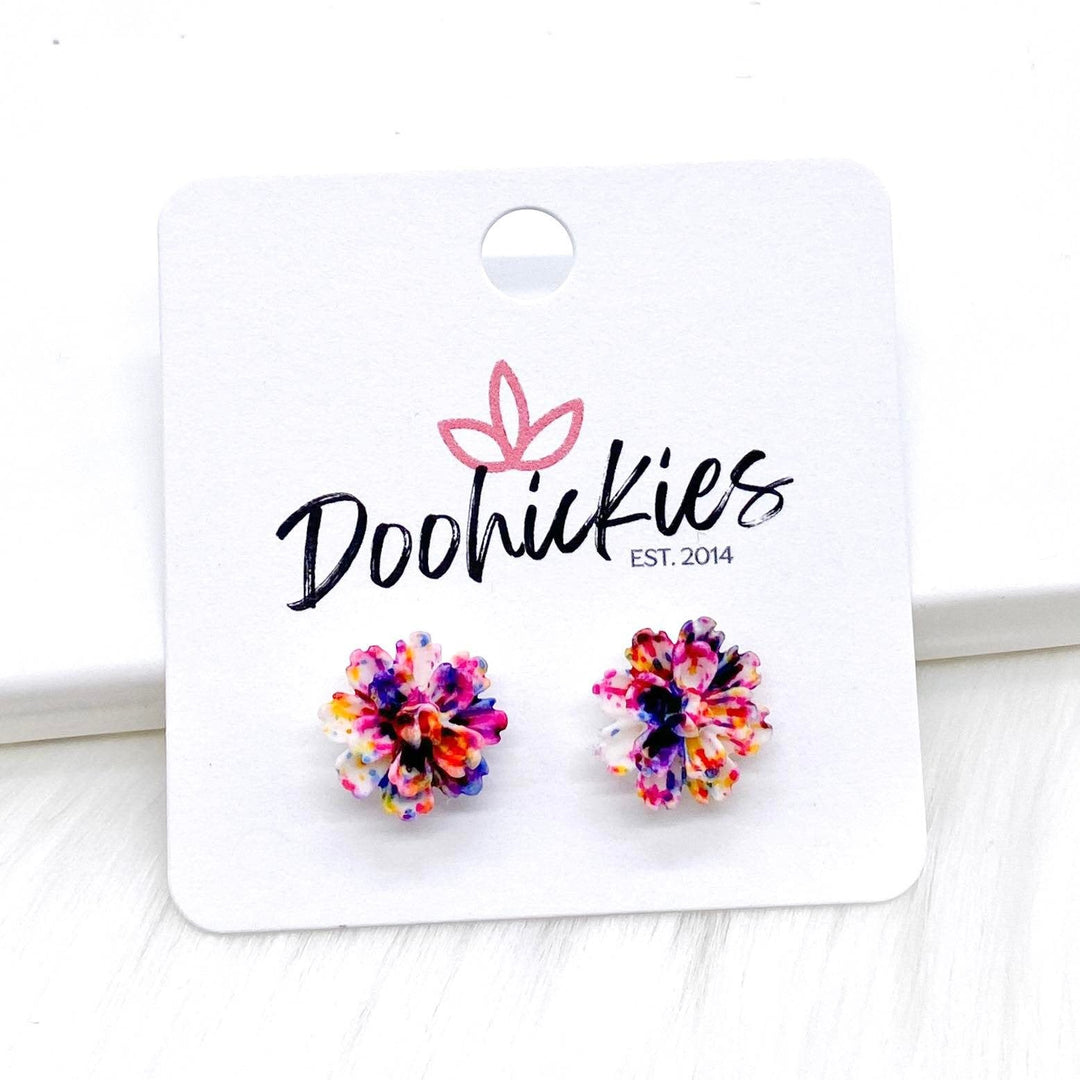 11mm Flower Singles -Earrings-Earrings-Inspired by Justeen-Women's Clothing Boutique