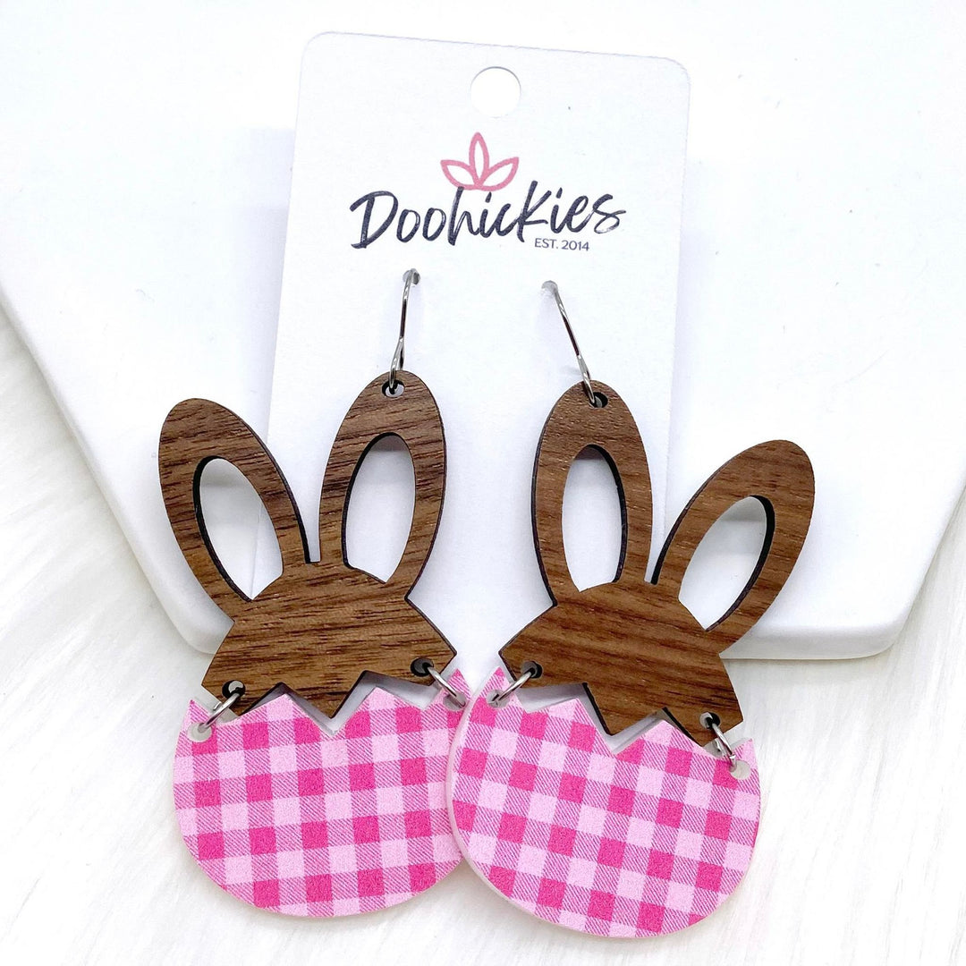 3" Hatching Hares - Easter Earrings-Inspired by Justeen-Women's Clothing Boutique