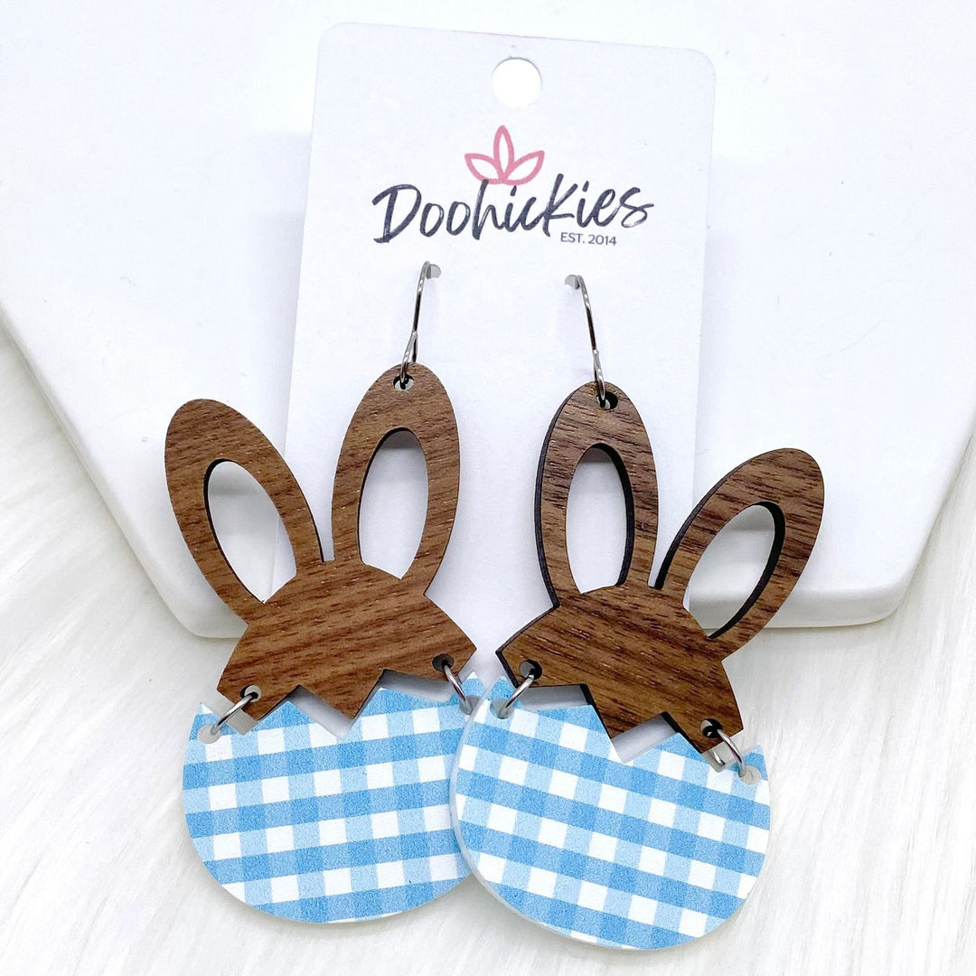 3" Hatching Hares - Easter Earrings-Inspired by Justeen-Women's Clothing Boutique