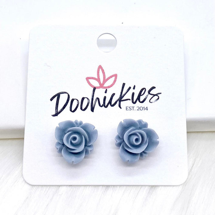 13mm Blooming Rose Singles -Earrings-Earrings-Inspired by Justeen-Women's Clothing Boutique