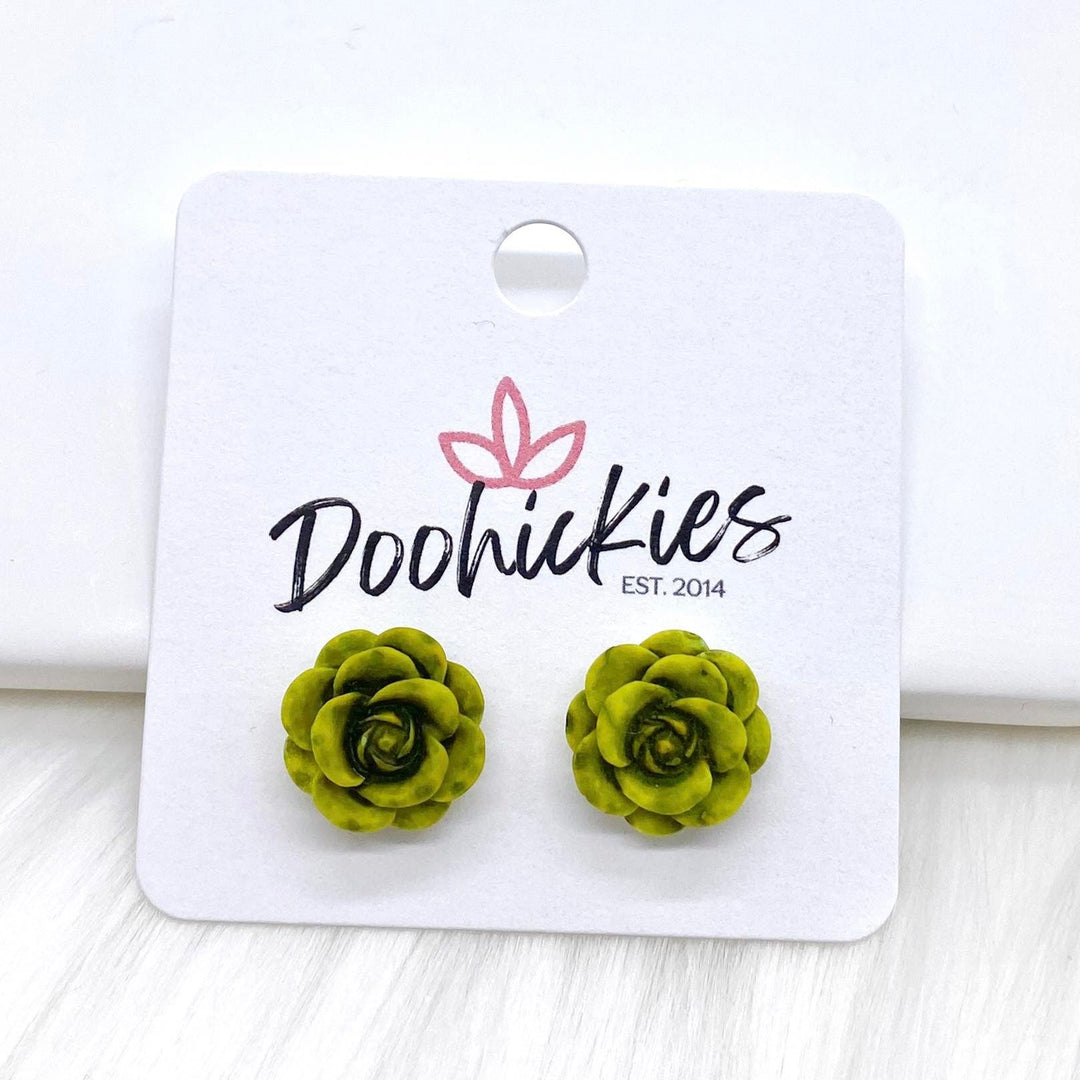 14mm Rose Singles -Earrings-Earrings-Inspired by Justeen-Women's Clothing Boutique