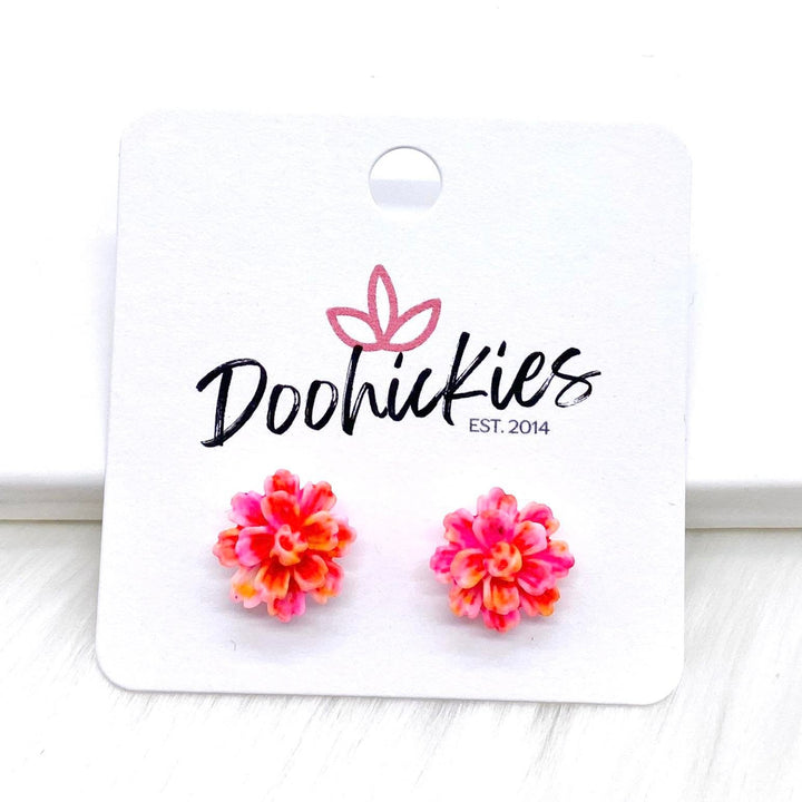 11mm Flower Singles -Earrings-Earrings-Inspired by Justeen-Women's Clothing Boutique