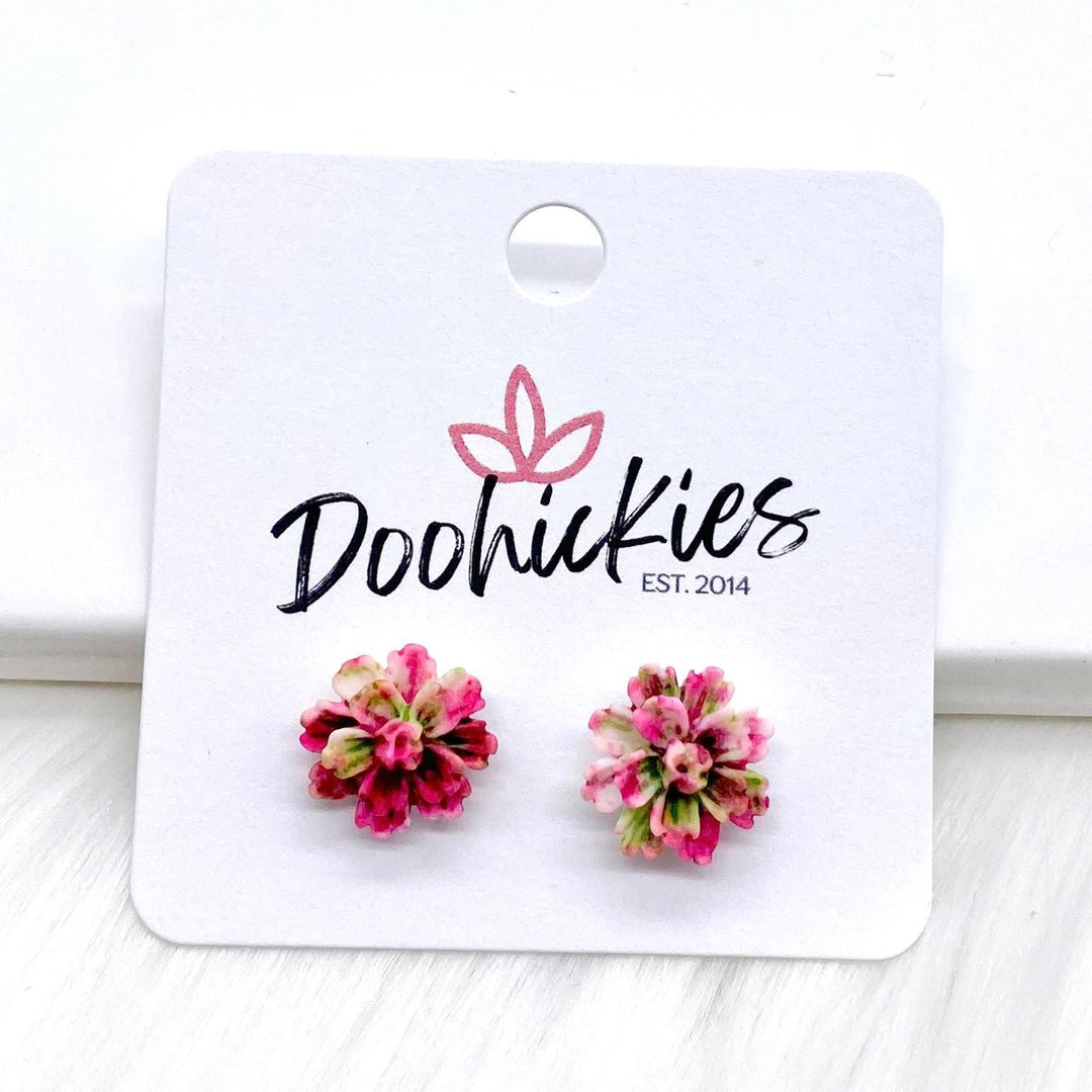 11mm Flower Singles -Earrings-Earrings-Inspired by Justeen-Women's Clothing Boutique