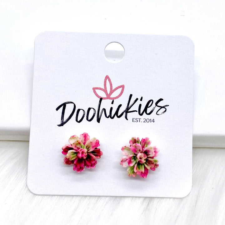 11mm Flower Singles -Earrings-Earrings-Inspired by Justeen-Women's Clothing Boutique