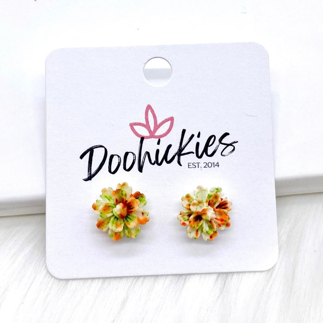 11mm Flower Singles -Earrings-Earrings-Inspired by Justeen-Women's Clothing Boutique