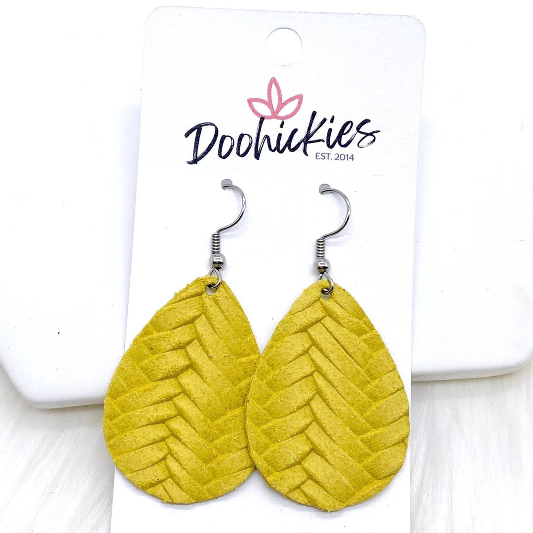 1.5" Bright Braided Itty Bitties -Summer Earrings-Earrings-Inspired by Justeen-Women's Clothing Boutique