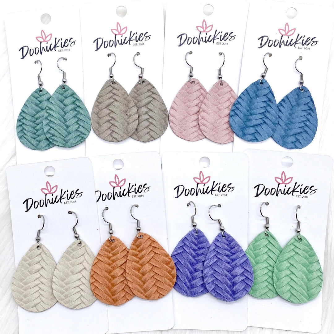 1.5" Pastel Braided Itty Bitties -Earrings-Earrings-Inspired by Justeen-Women's Clothing Boutique