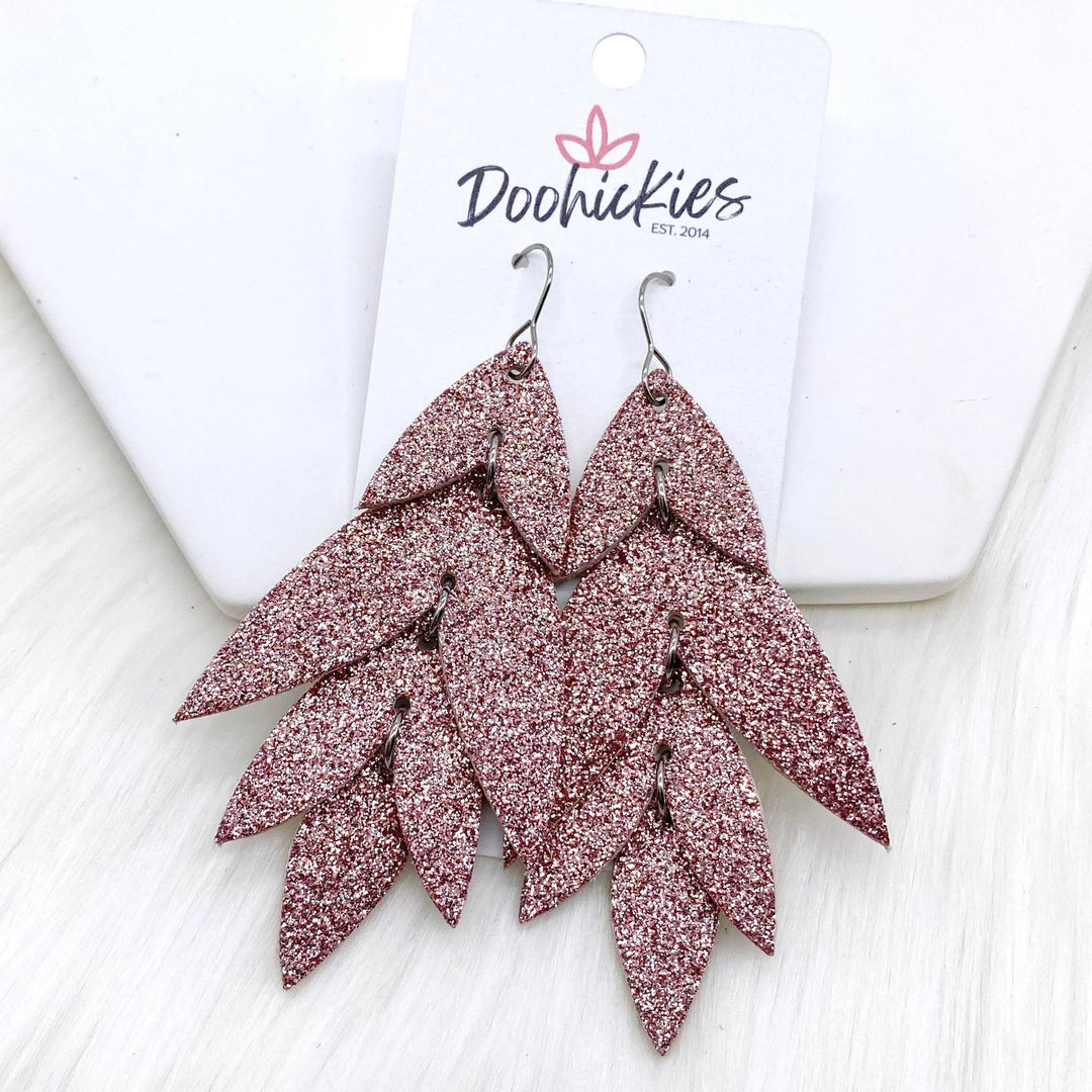 3" Blushing Beauty Lilli Belles - Cork Earrings-Earrings-Inspired by Justeen-Women's Clothing Boutique