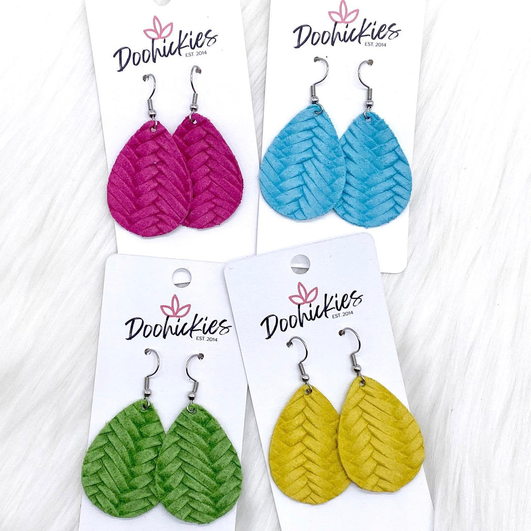 1.5" Bright Braided Itty Bitties -Summer Earrings-Earrings-Inspired by Justeen-Women's Clothing Boutique