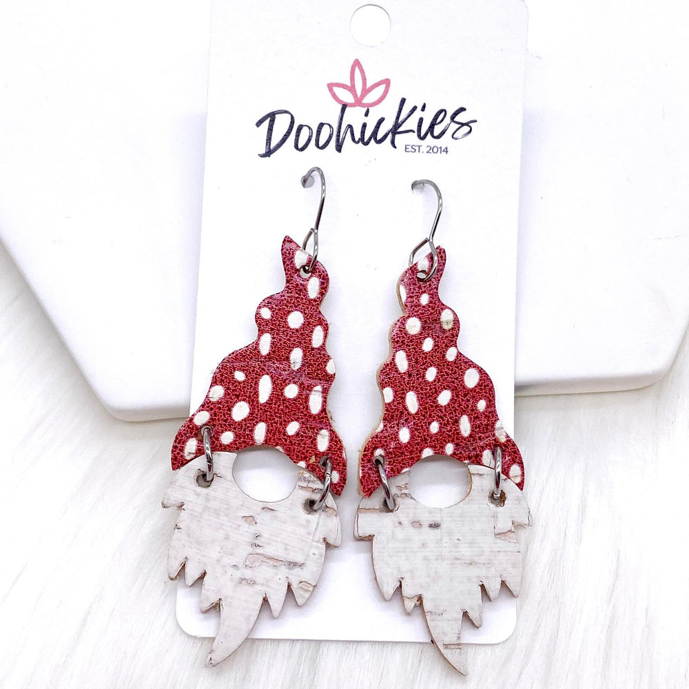 2.5" Doodle Dot Valentine Gnomes -Earrings-Earrings-Inspired by Justeen-Women's Clothing Boutique