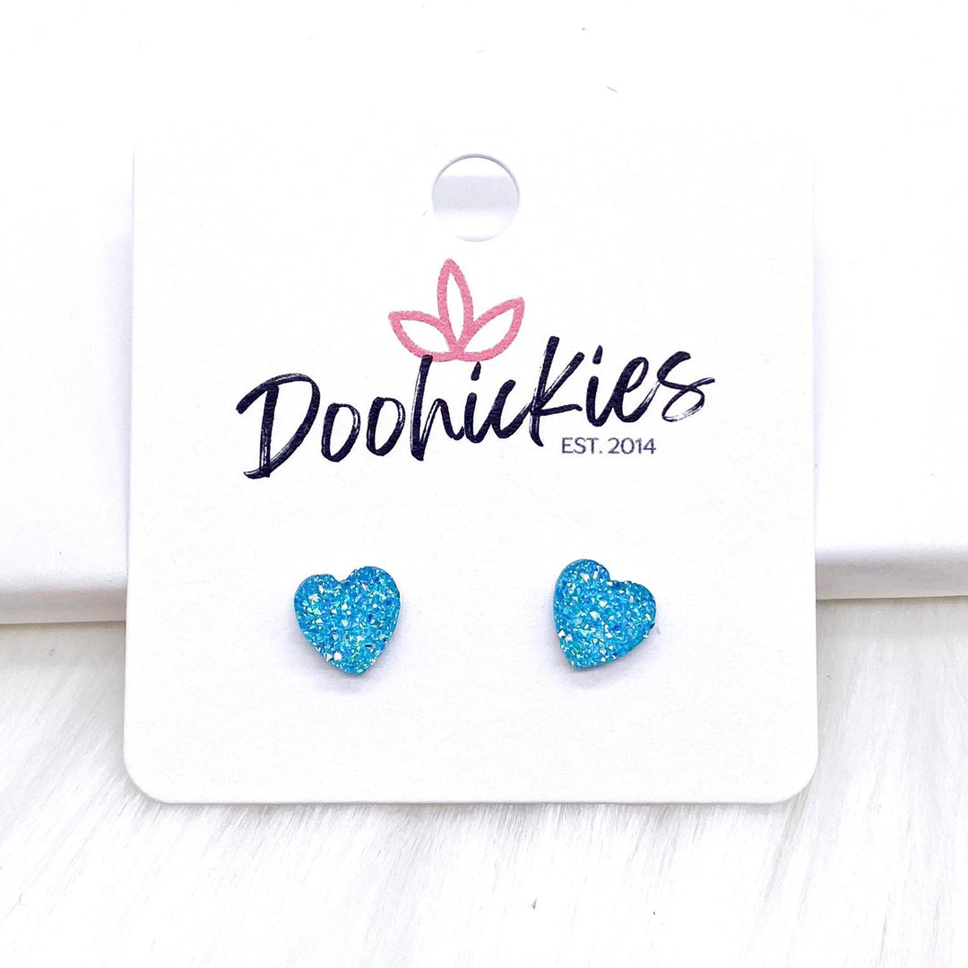 8mm Sparkle Valentine Hearts -Earrings-Inspired by Justeen-Women's Clothing Boutique