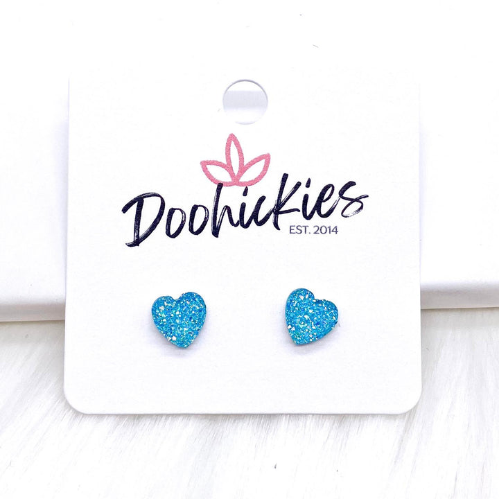 8mm Sparkle Valentine Hearts -Earrings-Inspired by Justeen-Women's Clothing Boutique