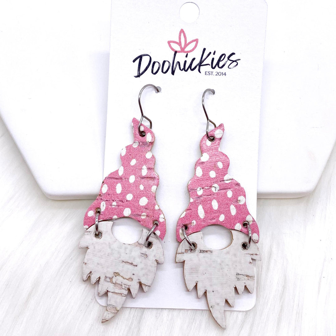 2.5" Doodle Dot Valentine Gnomes -Earrings-Earrings-Inspired by Justeen-Women's Clothing Boutique