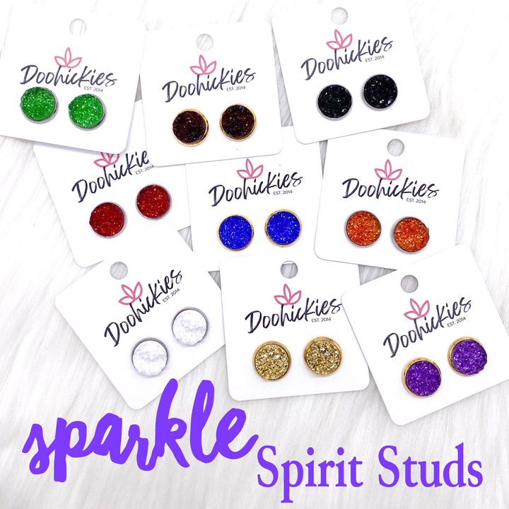 12mm Sparkle Spirit Studs -Sports Earrings-Earrings-Inspired by Justeen-Women's Clothing Boutique