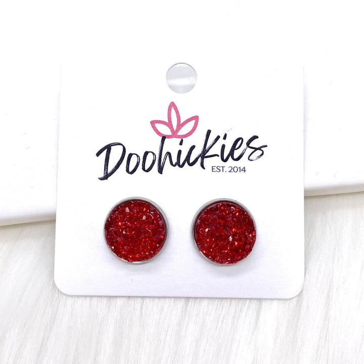 12mm Sparkle Spirit Studs -Sports Earrings-Earrings-Inspired by Justeen-Women's Clothing Boutique