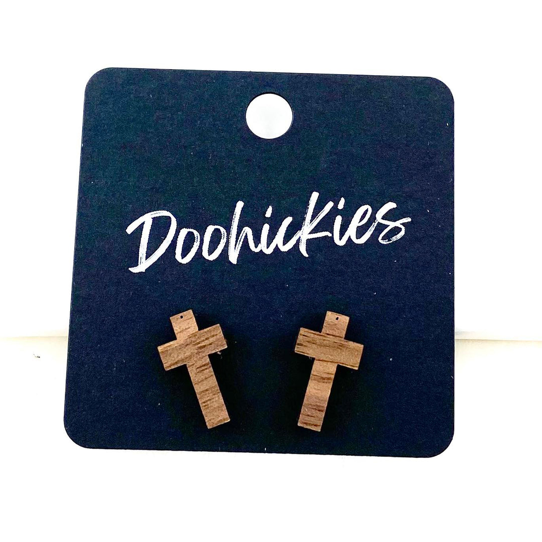 16mm Cross Singles-Earrings-Inspired by Justeen-Women's Clothing Boutique