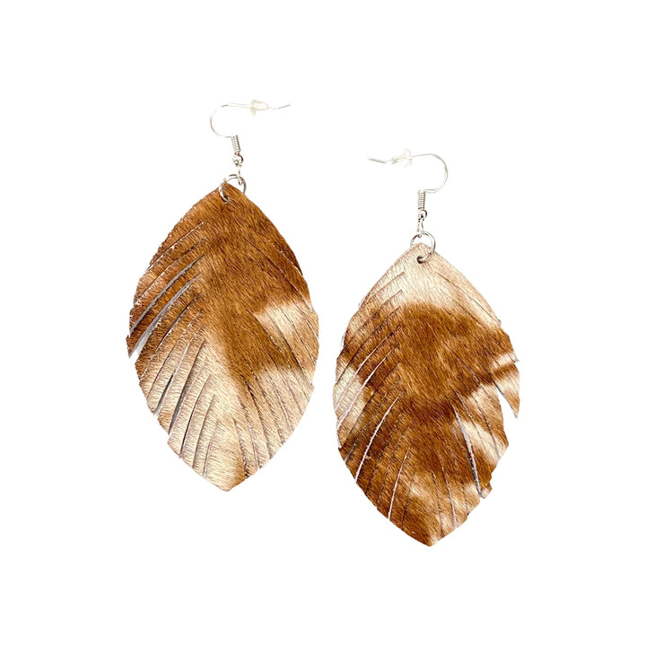 Brown Marble Fringe Earrings-YFW-Inspired by Justeen-Women's Clothing Boutique