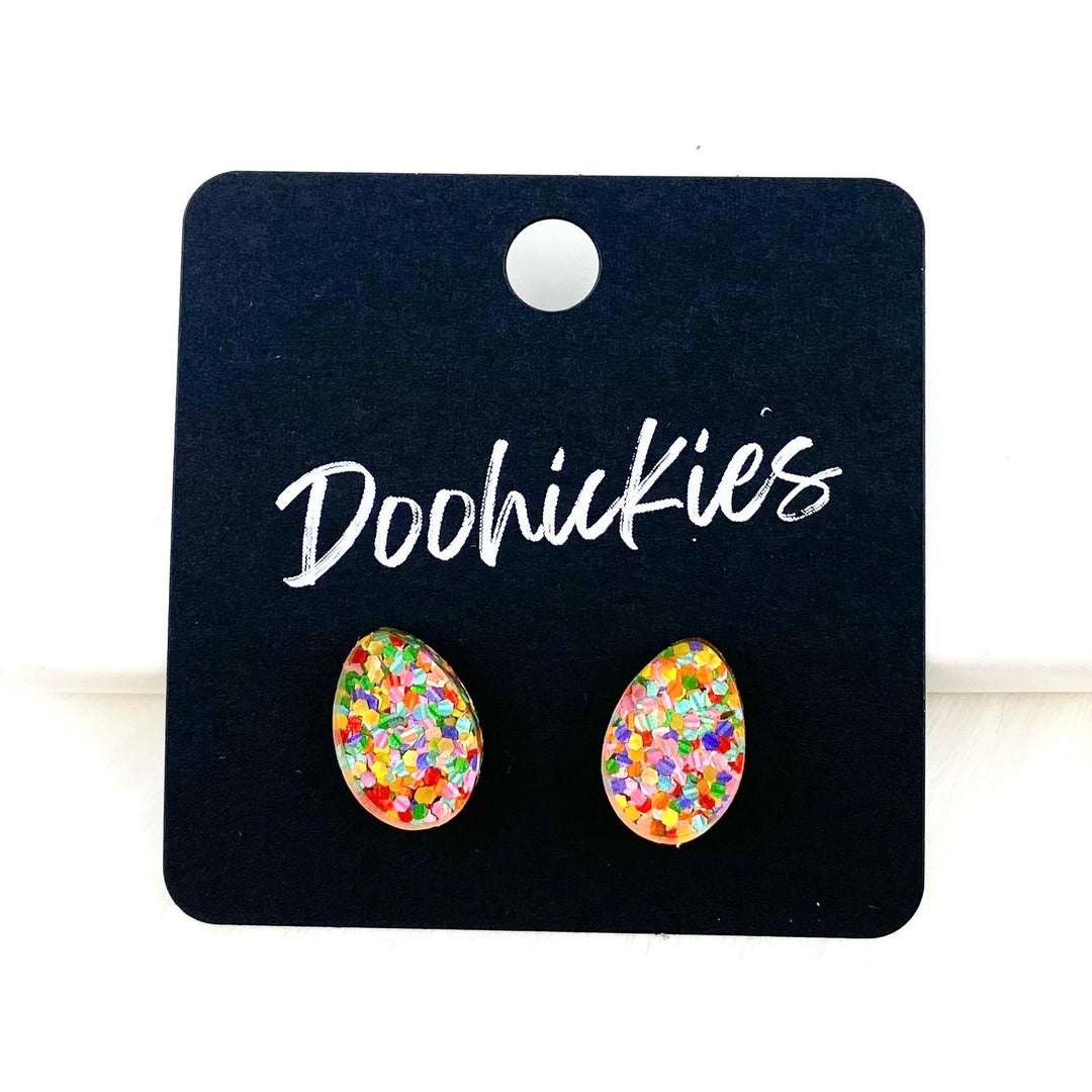 13mm Easter Egg Studs - Easter Earrings-Earrings-Inspired by Justeen-Women's Clothing Boutique