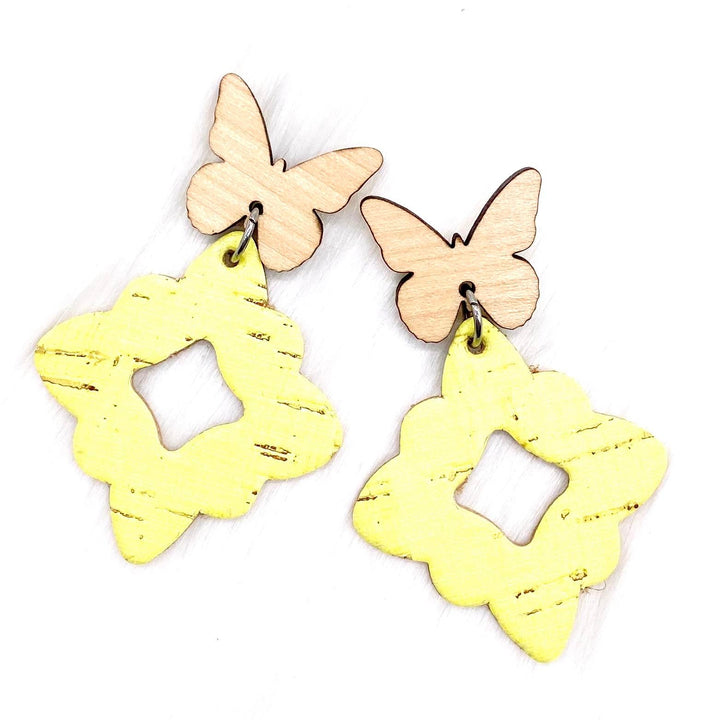 2.25" Butterfly Lacie Dangles -Spring Earrings-Earrings-Inspired by Justeen-Women's Clothing Boutique